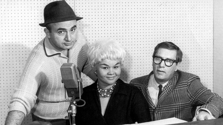 Etta James avec les fondateurs du label Chess